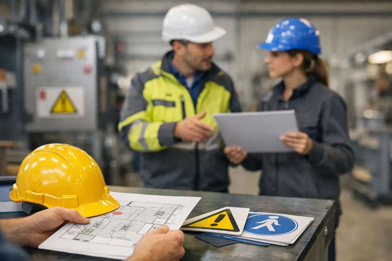 Industrieschilder richtig planen im Betrieb