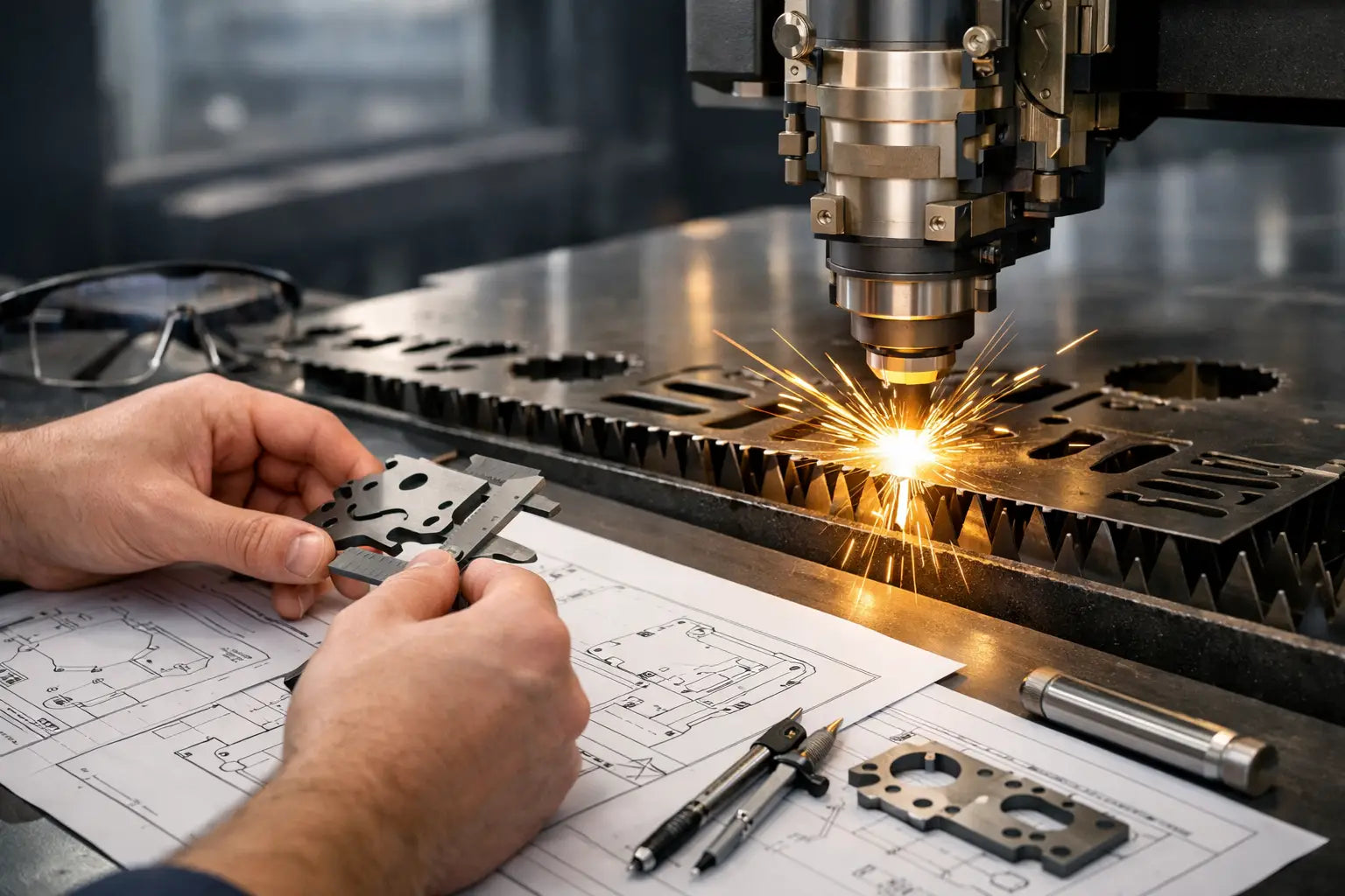 Laserschneiden technischer Bauteile präzise planen
