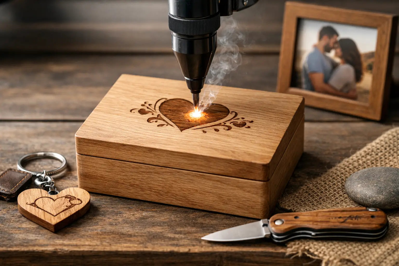 Lasergravur Holz Geschenk personalisiert