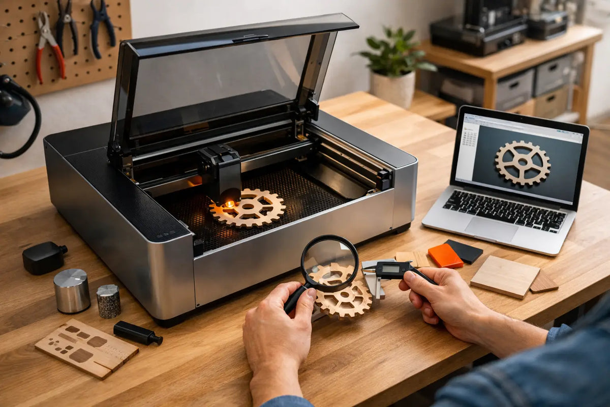 xTool Demo Laser Cutter vor dem Kauf prüfen