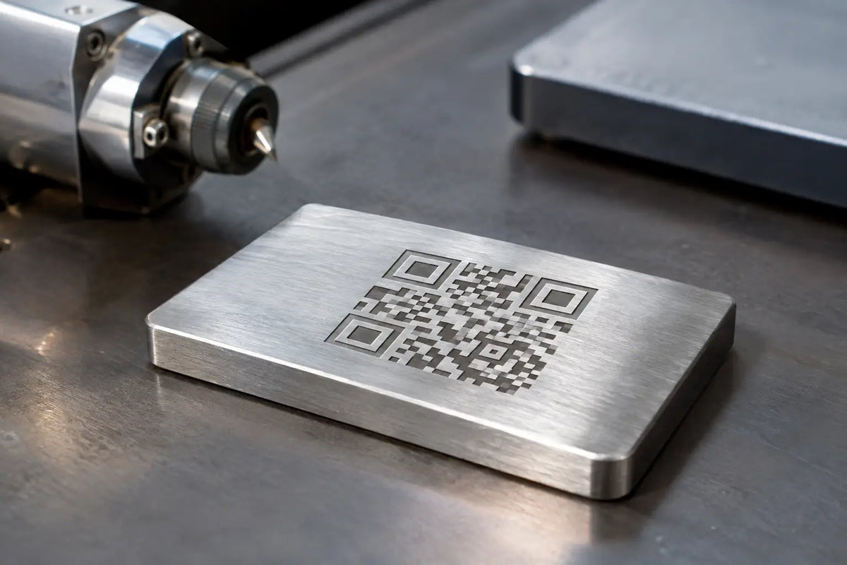 QR Codes auf Metall gravieren: dauerhaft lesbar