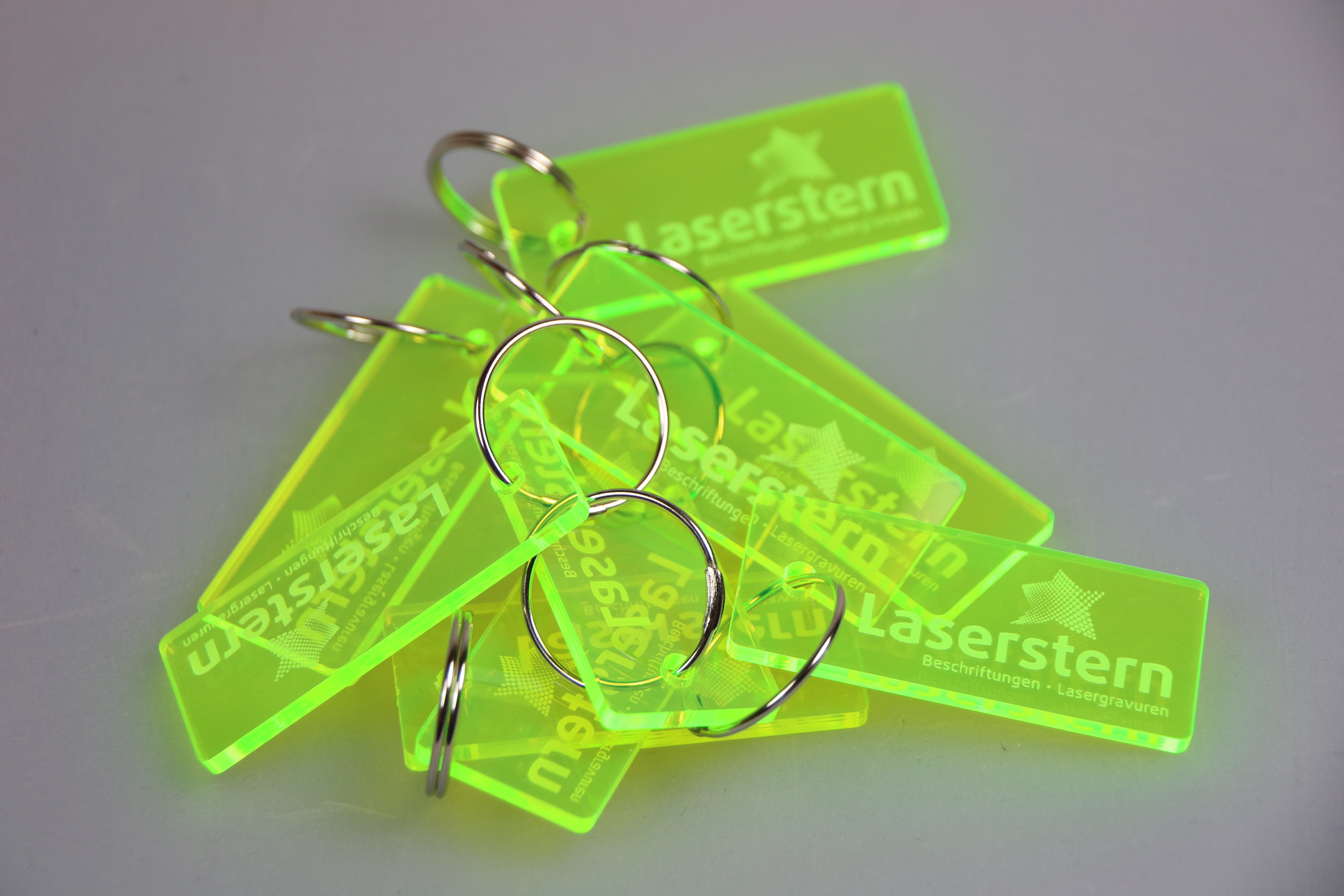 Acryl | Laserstern Beschriftungen - Lasergravuren