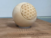 Pine wood ball with personalization