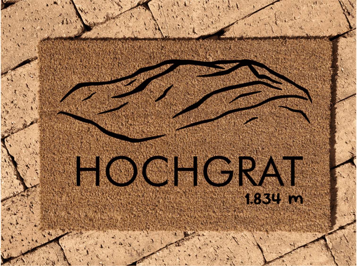 Kokos Fußabstreifer | Fußmatte Teppich | AllAlpColletion laserstern-beschriftungen-lasergravuren.myshopify.com 