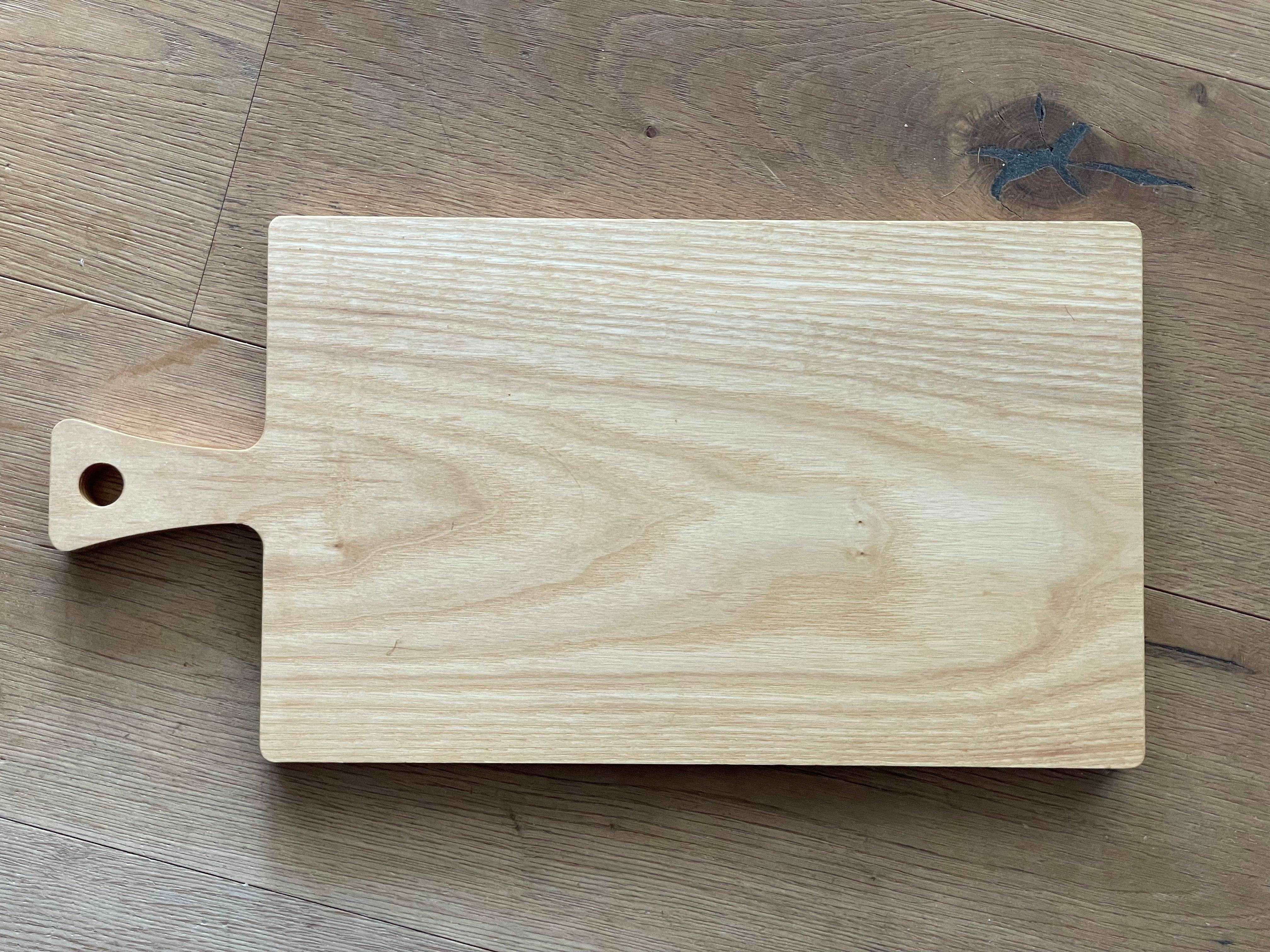 Schneidebrett mit Griff - aus Kirschholz geölt 40 X 20 X 1,5cm laserstern-beschriftungen-lasergravuren.myshopify.com 